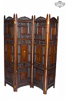 Handcrafted mahogany solid wood screen SH-20