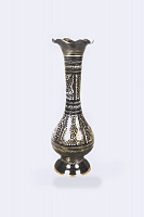 Carved brass vase LT-28, height 30 cm