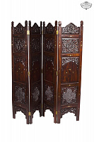 Classic carved screen made of solid mahogany SH-29