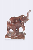 Carved Elephant figurine made of solid mahogany AS-217
