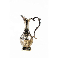 Carved brass jug LT-74, height 23 cm