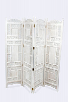 White carved screen Chuck made of solid rosewood SH-13