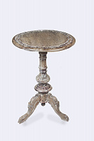 Round carved rosewood stand table P-22