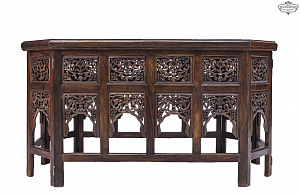 F&GH ST-135 Octagonal Mahogany Coffee Table in Light Color