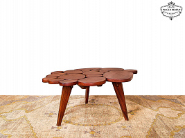 Designer Artistic coffee table made of solid mahogany ST-90