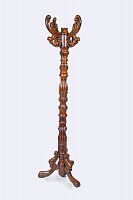 AS-12 Solid Mahogany Carved Floor Hanger